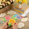 36 Pcs Unfinished Wooden Cutouts Spring Summer Flower Wood Slices Blank Wood Flower Shapes for Kids Painting DIY Crafts Home Activities Arts Crafts Project Decoration